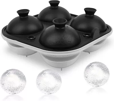 Large Sphere Ice Tray Mold For Drinks Big Ice Maker 2.5  Ball Cocktail Scotch • $13.49