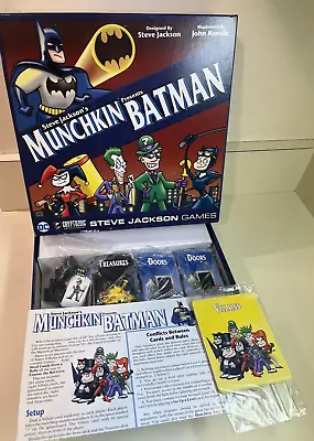 Munchkin Batman Card Game Steve Jackson Games Cryptozoic DC Comics • $29.95