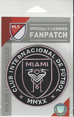 Inter Miami FC MLS Soccer Patch 3  Round Sew Iron Official Futball Emblem • $12.95