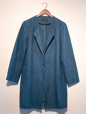 Massimo Dutti Blue Coat Size EUR 44 Large • £20