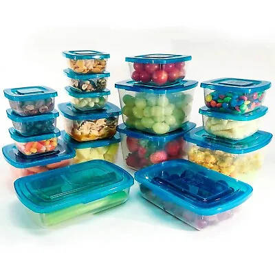 Mr. Lid Premium Attached Storage Containers | Permanently Attached Plastic Li... • $60.37