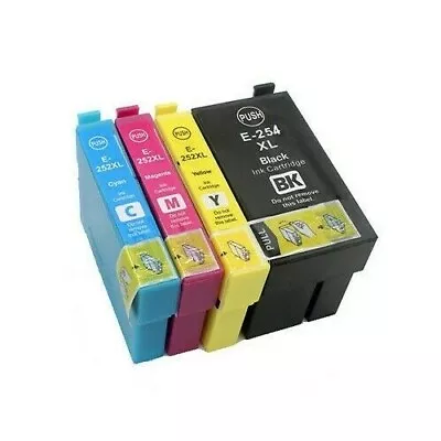 8x Generic Ink Cartridge 254XL 252XL For Epson Workforce WF3620 WF3640 WF7610 • $22.90