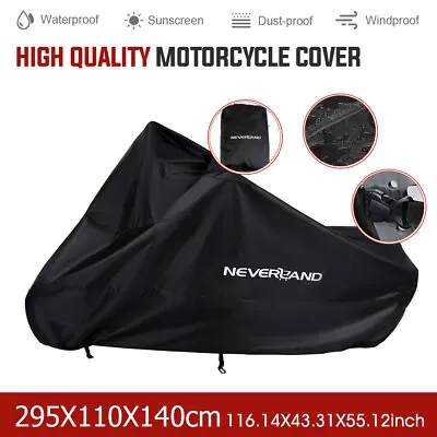 3XL Motorcycle Cover For Harley-Davidson Motor Bike Waterproof Dust UV Protector • $31.99