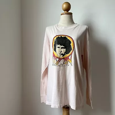 Vtg 80s Bob Dylan Tour T Shirt Long Sleeve • $75