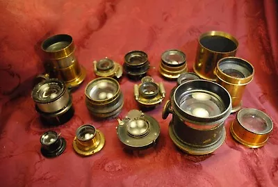 Lot Of Antique Camera Lens Zeiss Gomz  French End More • $140.50