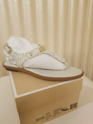 Michael Kors Plate Thong Vanilla Sandal (Size 8) • $72.99