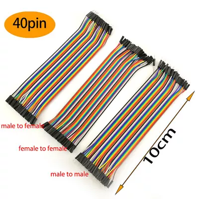 10cm Jumper Wire Cable Male To Male To Female To Female For Arduino Breadboard • $0.99