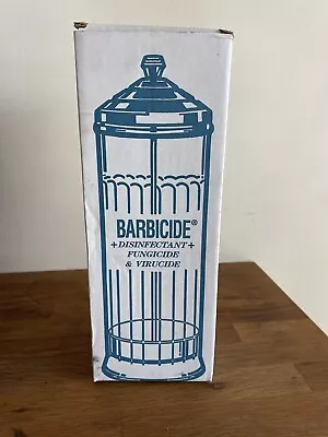 Vintage Barber Barbicide Disinfecting Jar In Original Box • $19.99
