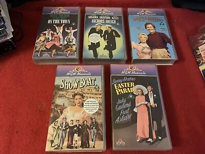 Mgm Musicals 5 X Vhs Video Collection Show Boat Anchors Aweigh On The Town Etc  • £13.99