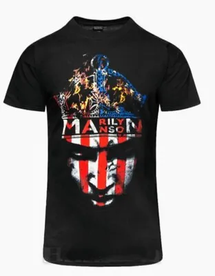 Marilyn Manson T-Shirt Crown Rock Band New Black Official • £12.99