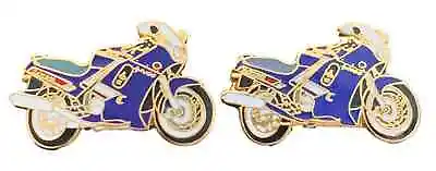 £17.99 • Buy Super Bike Motorcycle Enamel Crested Cufflinks (N106) + Gift Bag