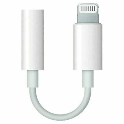 Apple Lightning To 3.5 Mm Headphone Jack Adapter - White - Bluetooth  • £3.50
