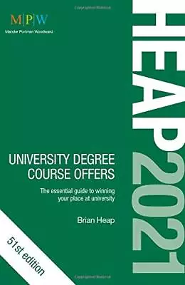 HEAP 2021: University Degree Course Offers Brian Heap Used; Good Book • £3.35