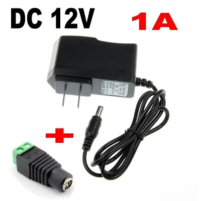$9.98 • Buy DC 12V 1/2/3A Power Supply Adapter Transformer For LED Strip Lights CCTV Camera