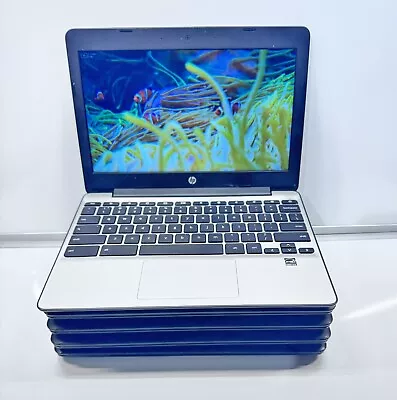 LOT 5 HP Chromebook 11 G5  11.6  Laptop Intel Celeron 4GB RAM 16GB SSD Chrome • $199