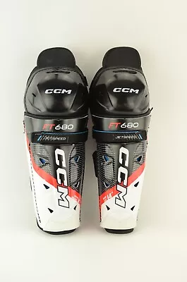 CCM Jetspeed FT 680 Ice Hockey Shin Guards Senior Size 14 (0411-0112) • $75