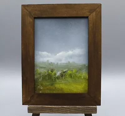 Original ACEO By Pip Walters Semi-abstract Miniature Landscape Oil Painting  • £20