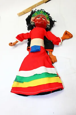2 Sided Head Nepal Nepalese Marionettes String Puppet Hand Made Folk Art • £44.11