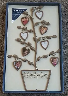 Family Tree Collection 8 Multi Photo Frame Metal Wall Hanging Decor 17  New  • $7.49