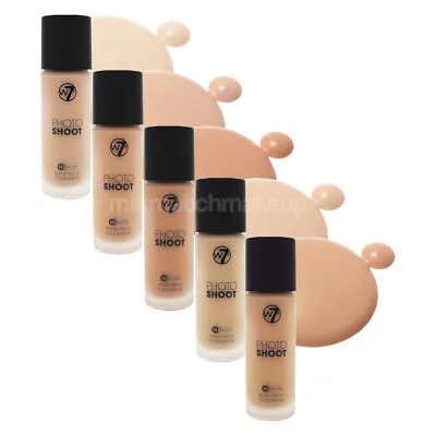 W7 Photoshoot 16 Hour Budge Proof Flawless Full Coverage Foundation • £5.99