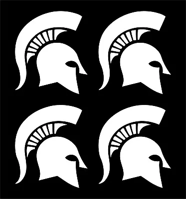 Michigan State Spartans Team Vinyl Decal Window Cup Set Of 4 Small Stickers • $8.49