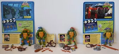 1992 TMNT Movie Star Collection Mike Leo Don Raph W/Card Near Complete • $150