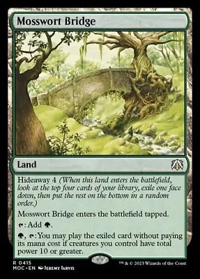 X1 Mosswort Bridge R MTG Commander: March Of The Machine M/NM English • $0.99