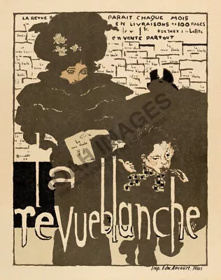 Revue Blanche Vintage Art Deco Literature Poster 12x16 • $7.95