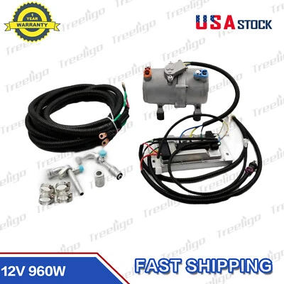 $349.99 • Buy A/C 12 Volt Electric Compressor Set For AC Air Conditioning Auto Car Truck Bus