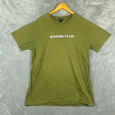 WNDRR Shirt Mens Large Green Short Sleeve Graphic Print Street Wear • $19.95