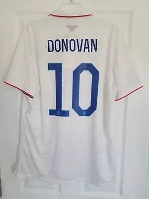 Nike USA US Soccer USMNT 2014/2015 Home Jersey Landon Donovan #10 Final Game XXL • $200