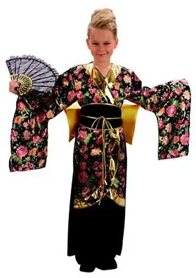 Geisha Kimono Girls Fancy Dress Japanese National Dress Kids Costume Outfit New • £7.99