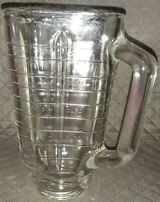 $30 • Buy Vintage Osterizer Glass Jar 5 Cups Square Replacement Part Beehive Blender