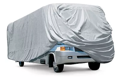 2 Zipper Motorhome RV Caravan Cover (24-26ft) 7.3m To 7.9m 420D Silver • $290