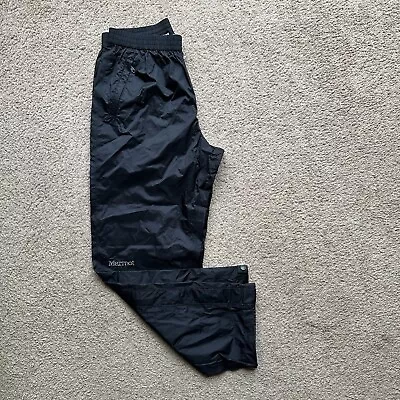 Marmot Pants Mens Medium Short (28x29) Waterproof Zip Ankle Black Nylon Pockets • $31.95