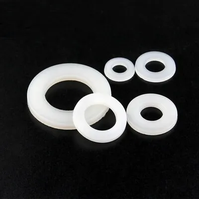 White Plastic Nylon Flat Washers Insulation M3-M24 #A3 • $3