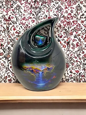 Gorgeous Golden Black Printed Teardrop Urns For Ashes Adult Human Male Female • $99.81