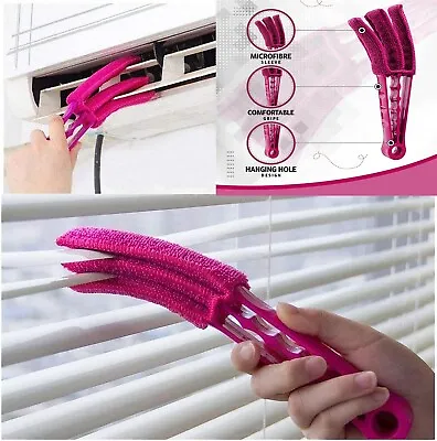 Microfibre Washable Venetian Blind Cleaner Duster Brush Easy Cleaning Supply New • £3.79