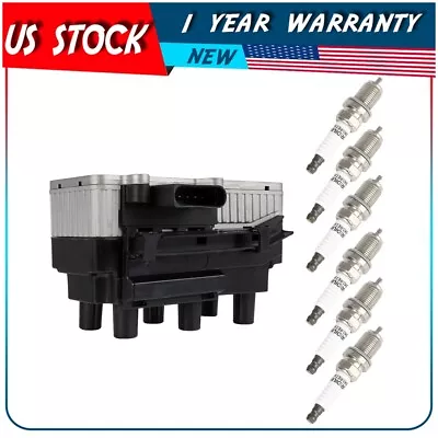 Ignition Coil & Spark Plug For 1999-2001 Volkswagen Golf Jetta 2.8L V6 • $67.99