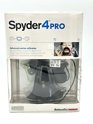 Datacolor Spyder 4 PRO S4P100 Monitor Calibration (PC/MAC) W. Guide & Software • $49.99