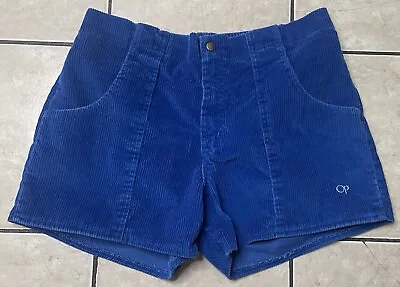 Vintage OP Ocean Pacific Corduroy Skate High Waisted Shorts Surf 70s 80s Size 38 • $99.99