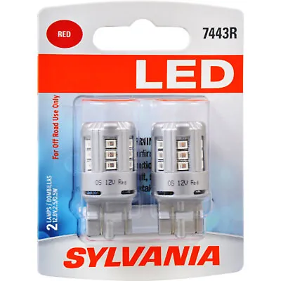 SYLVANIA - 7443 T20 LED Red Mini Bulb - Bright LED Bulb (Contains 2 Bulbs) • $14.75