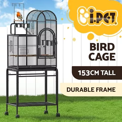 I.Pet Bird Cage Large Cages 153cm Parrot Aviary Stand-Alone Budgie Wheels 5-In-1 • $159.95