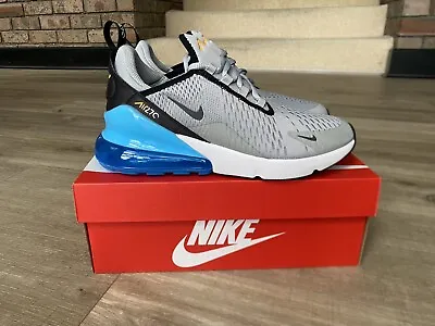 Nike Air Max 270 GS ‘Light Smoke Grey & Baltic Blue’ 🩵🩶🩵  7Y (8.5 WMNS). • $130.50