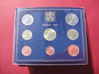 Official Rare Vatican Set Of 8 Coins Euro 2014 Pope Francis I • $220