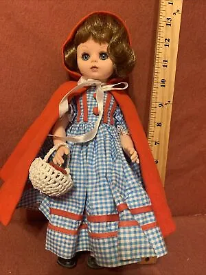 13” Vintage Little Red Riding Hood Doll • $7.99