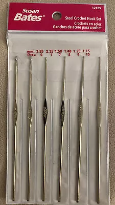 Susan Bates Steel 6pc Crochet Hook Set • $6