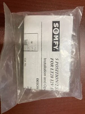 £19.66 • Buy Somfy 5 Position/2 Speed Rocker Switch For LT28 12VDC Motor ***NEW***