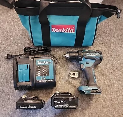 Makita XFD13 18V LXT 1/2  Driver-Drill Kit With 2 Batteries Charger And Bag Set • $100