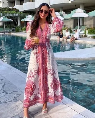 Zimmermann Bells Paisley Long Maxi Dress - Size 0 / AU 8 / US 4 • $720